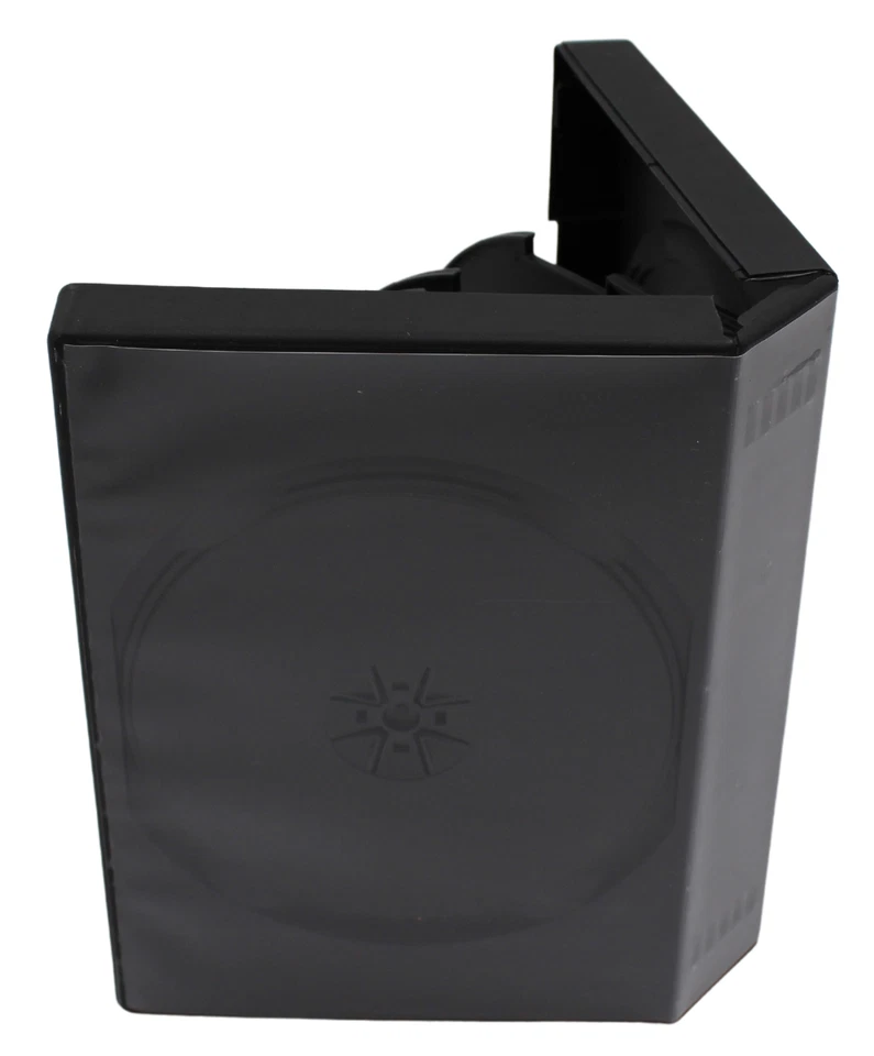 Standard Black DVD 12 Disc 39mm New Replacement Premium Movie Storage Shell Case - Image 3 of 4