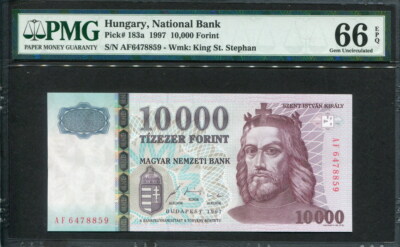 Ungarn 1997, 10000 10.000 Forint, P183a, PMG 66 GEM UNC