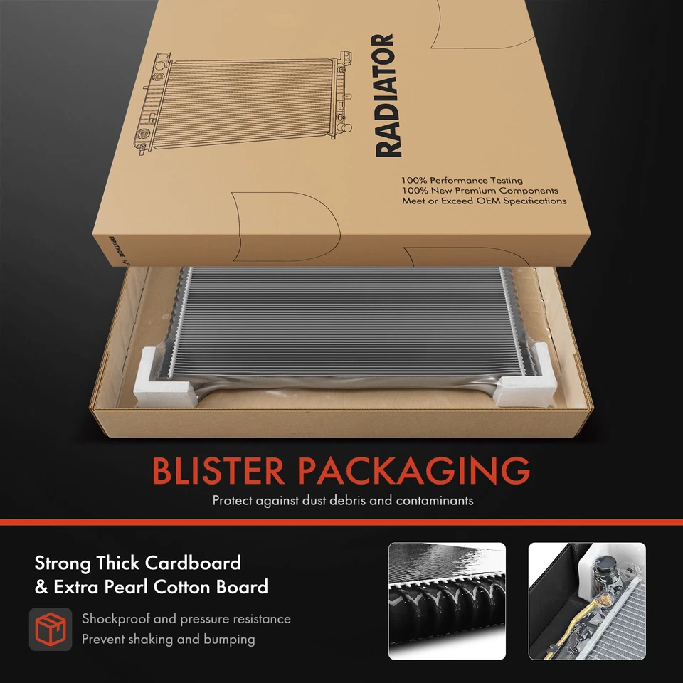 Radiator w/ Trans. Oil Cooler for INFINITI M35 2009-2010 M45 06-10 Auto Trans. - Image 3 of 4