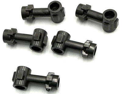 Lego 5 New Pearl Dark Gray Bar 1L w/ Top Stud and 2 Side Studs