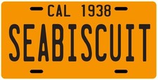 Seabiscuit Race Horse 1938 California License...