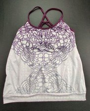 PrAna Wmn'a Small Lilac/Purple Athletic Crossover Tank Top USA Made