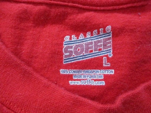 USMC Mens Shirt Large 1st Battalion Red Cotton Parris Island - Picture 5 of 11