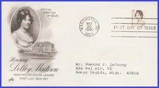 USA3 #1822 ADDR ARTCRAFT FDC   Dolley Madison