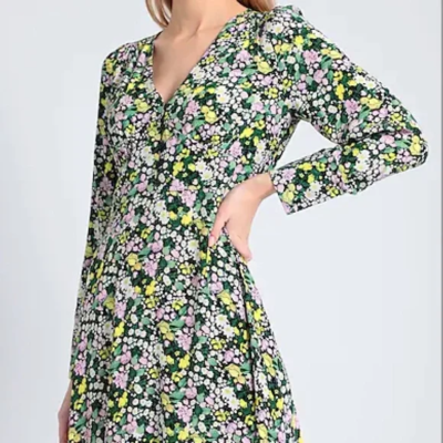 Other Stories - Floral Long Sleeve Midi Dress in Multicolor - NWT | eBay