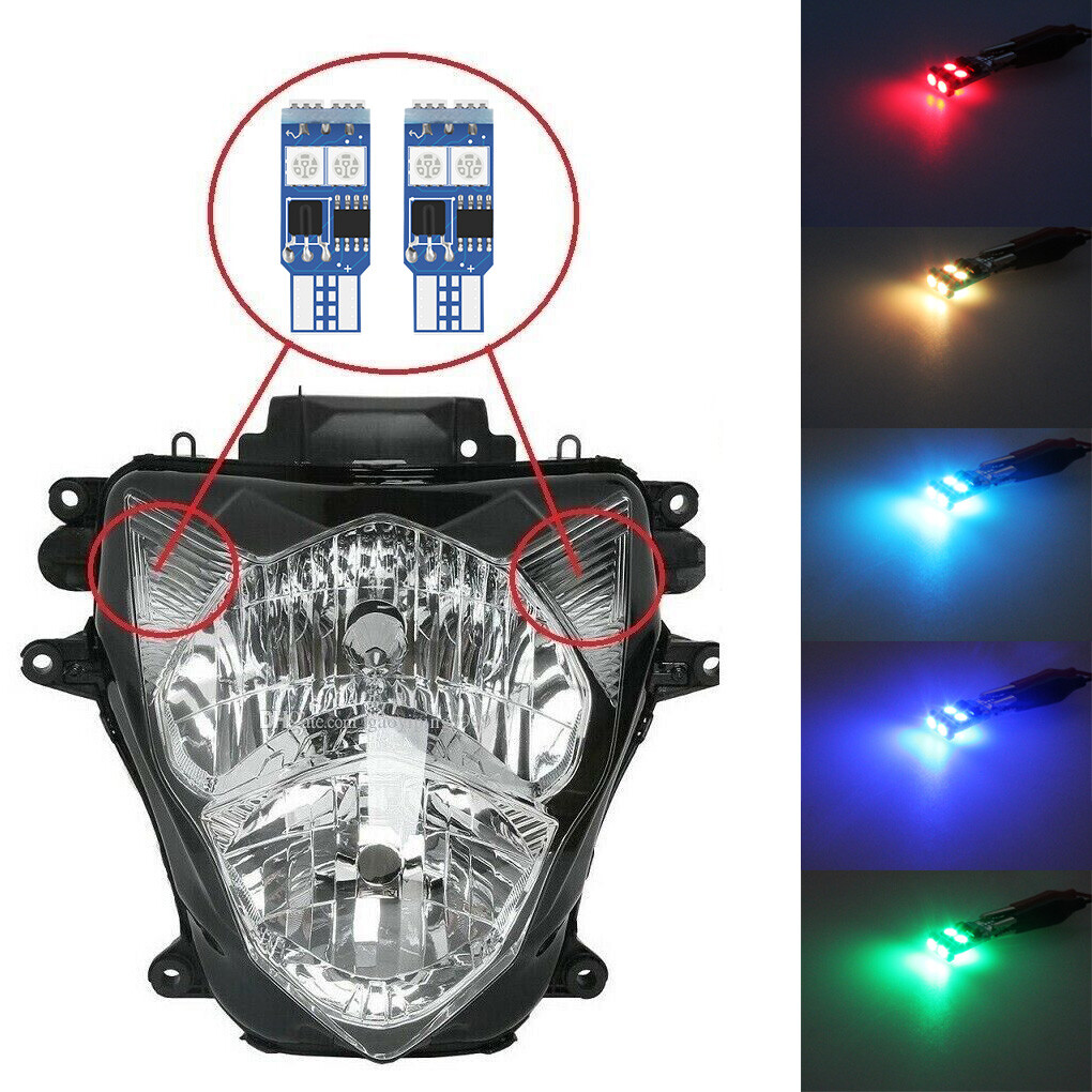 For Suzuki GSXR LED Headlight Pilot Park Lights GSXR 600 GSXR 750