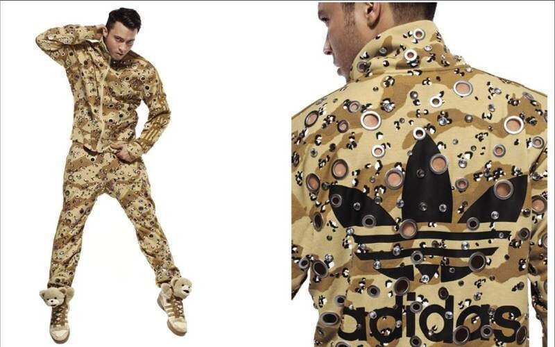 Adidas Jeremy Scott Jacket ObyO JS Camo Firebird crystal