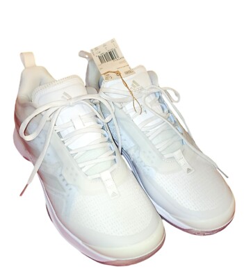Adidas Avacourt White Silver Metallic Size 8.5 NEW Super Comfy Athletic Sneakers