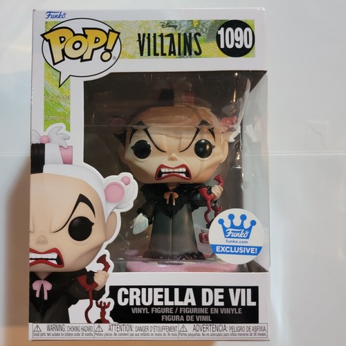 Disney Villanos Cruella de Vil Pop! Figura Vinilo #1090 Funko Exclusivo