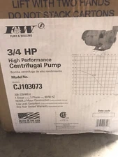 Flint & Walling Cj103073 Booster Pump 3/4 Hp 208 - 240/480V Ac 3 Phase Brand New