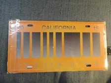 Back to the Future Delorean BAR CODE OUTATIME Replica California License Plate
