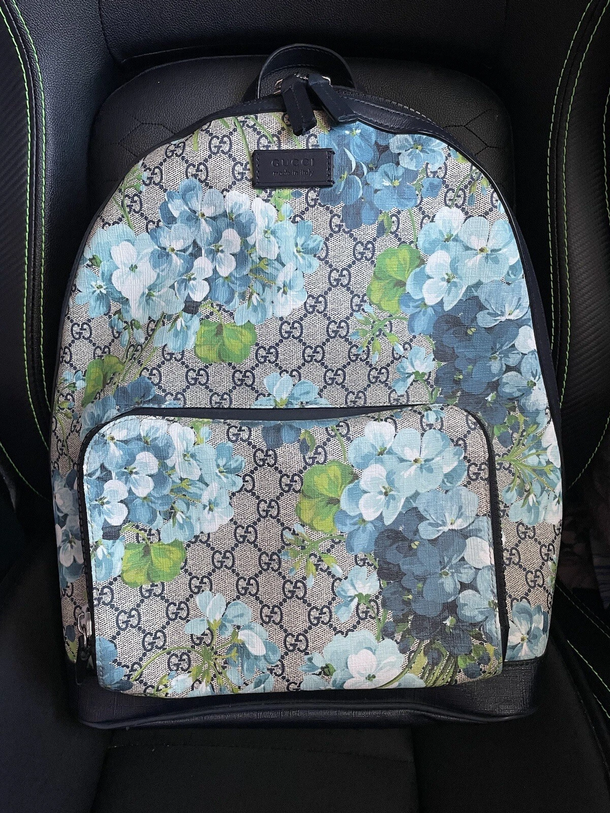 Sac à dos floral Gucci GG Supreme Monogram Blooms grand