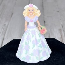 Christmas Hallmark 'Keepsake' Springtime Barbie Number 1 Ornament New In Box