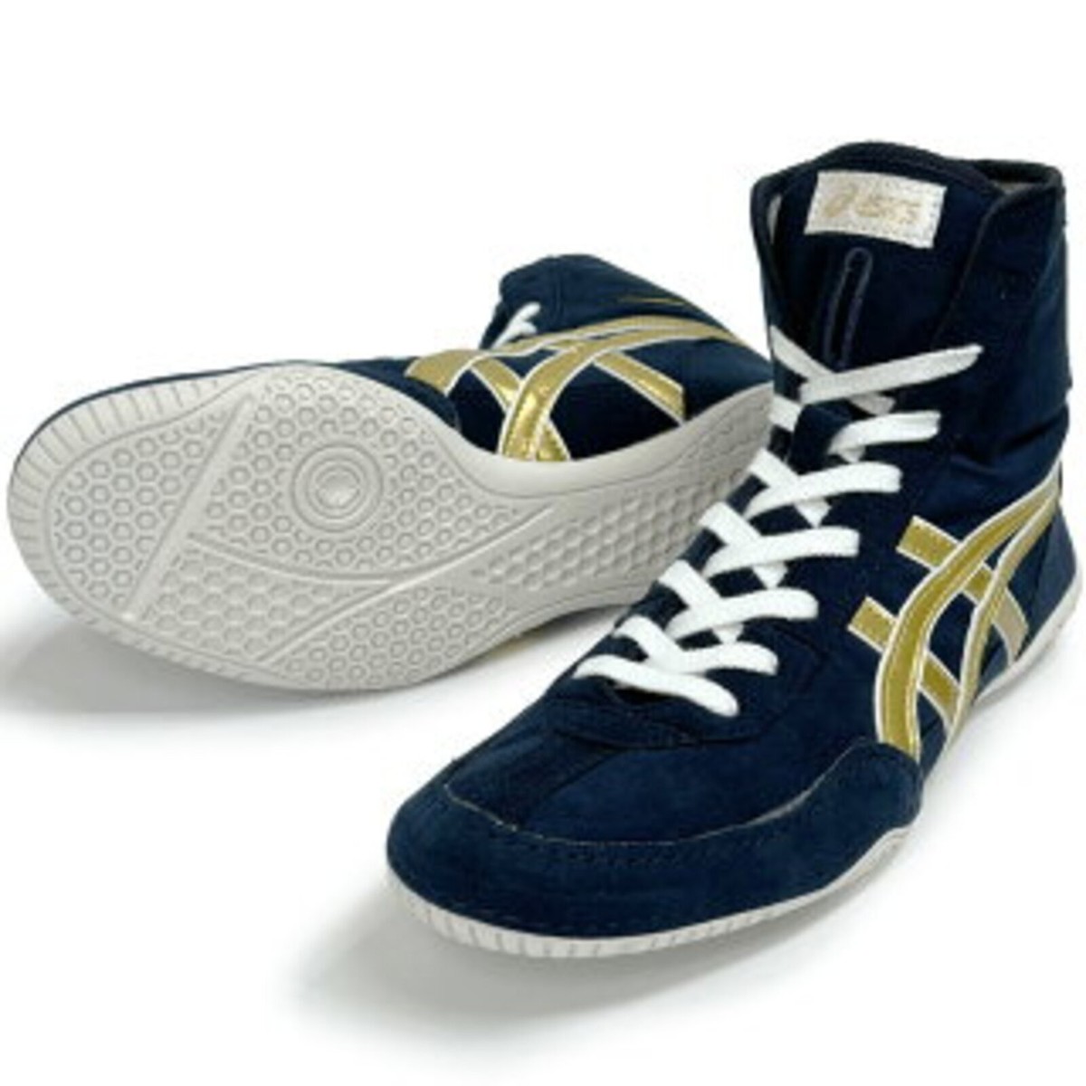 ASICS Wrestling Shoes 1083A001 EX-EO TWR900 Navy×Gold A522 | eBay