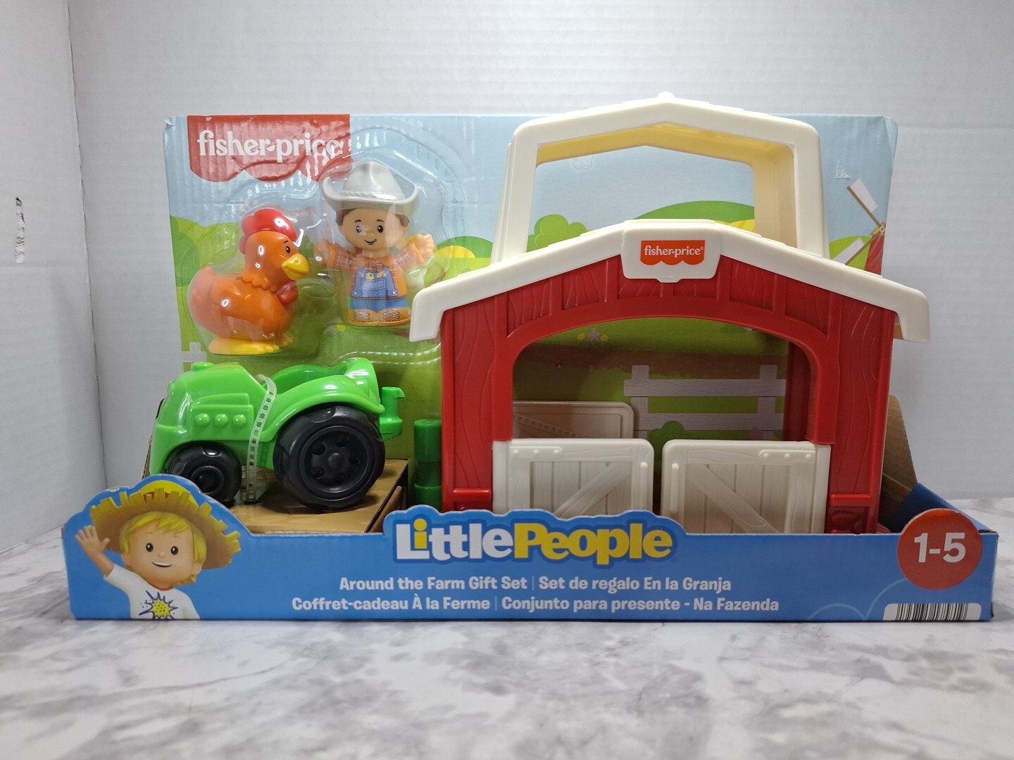 Fisher-Price Little People Round the Farm Gift Set Toddler Toy - New in Box