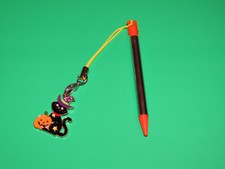3DS Retractable Orange Stylus Cat Charm - Stylus  Charm for Nintendo DS System