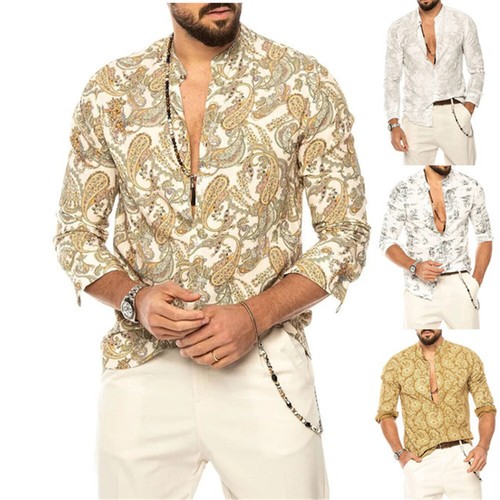 Floral Shirt Formal Casual Slim Shirts 