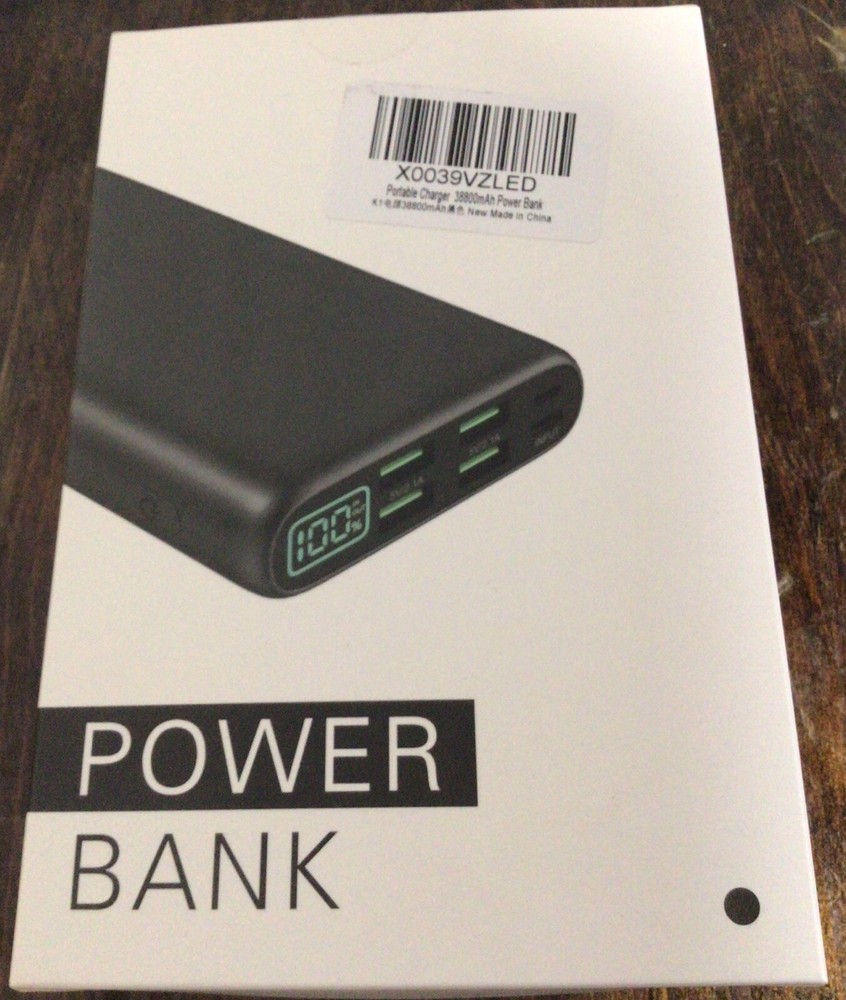 High-Capacity 38800mAh Power Bank with LCD Display - Fast Portable Charger