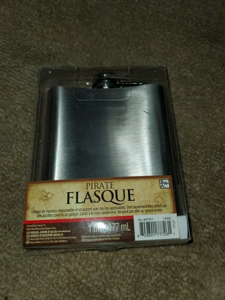 Frasco de fiesta pirata - ¡Úsalo para CosPlay, Vestir, Halloween o Teatro! Foto 2 de 2