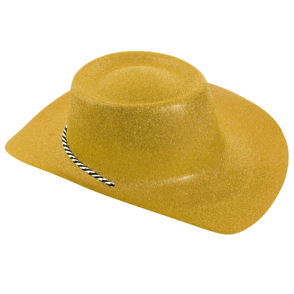GOLD GLITTER COWBOY HAT ADULTS COWGIRL WESTERN WILD WEST FANCY