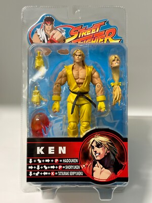 Capcom 2005 SOTA Toys Street Fighter 15th Ken (gelb) 6'' Actionfigur Runde 2