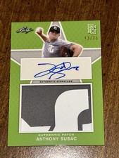 ANTHONY SUSAC 2020 Leaf Perfect Game JERSEY PATCH AUTO #13/25 ARIZONA RANGERS