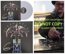 Geoff Tate signed Queensryche Empire Album COA Proof Autographed Vinyl Record