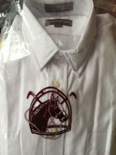 NWT Button Down Chaps Ralph Lauren White Long Sleeve Dress Shirt Men's 16-35