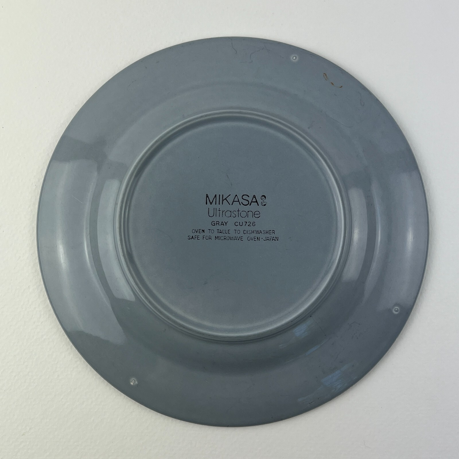 Vintage Mikasa Ultrastone Gray Plate Salad Side 8.25&rdquo; Japan Stoneware Speckled