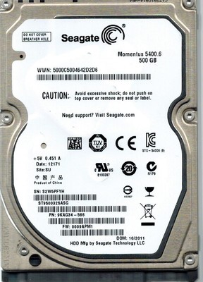 Seagate Laptop Thin HDD Disque dur interne 2,5 500 Go SATA II