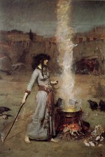JOHN WILLIAM WATERHOUSE CANVAS PICTURE PRINT WALL ART Magic Circle