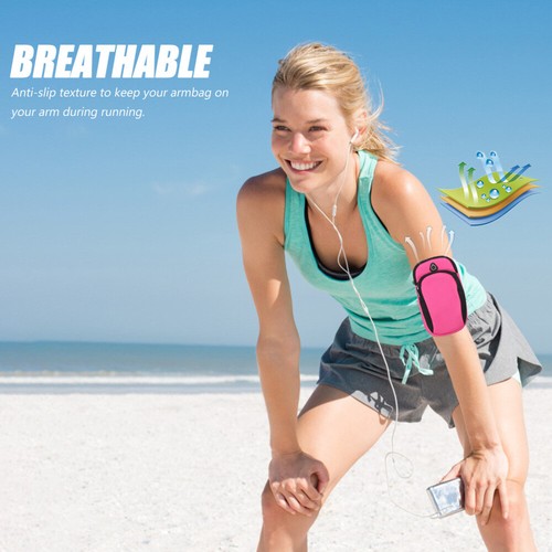 1PC Mobile Phone Arm Bag Portable Sports Arm Bag Pink Sports Armbag Phone Bag - Zdjęcie 6 z 10