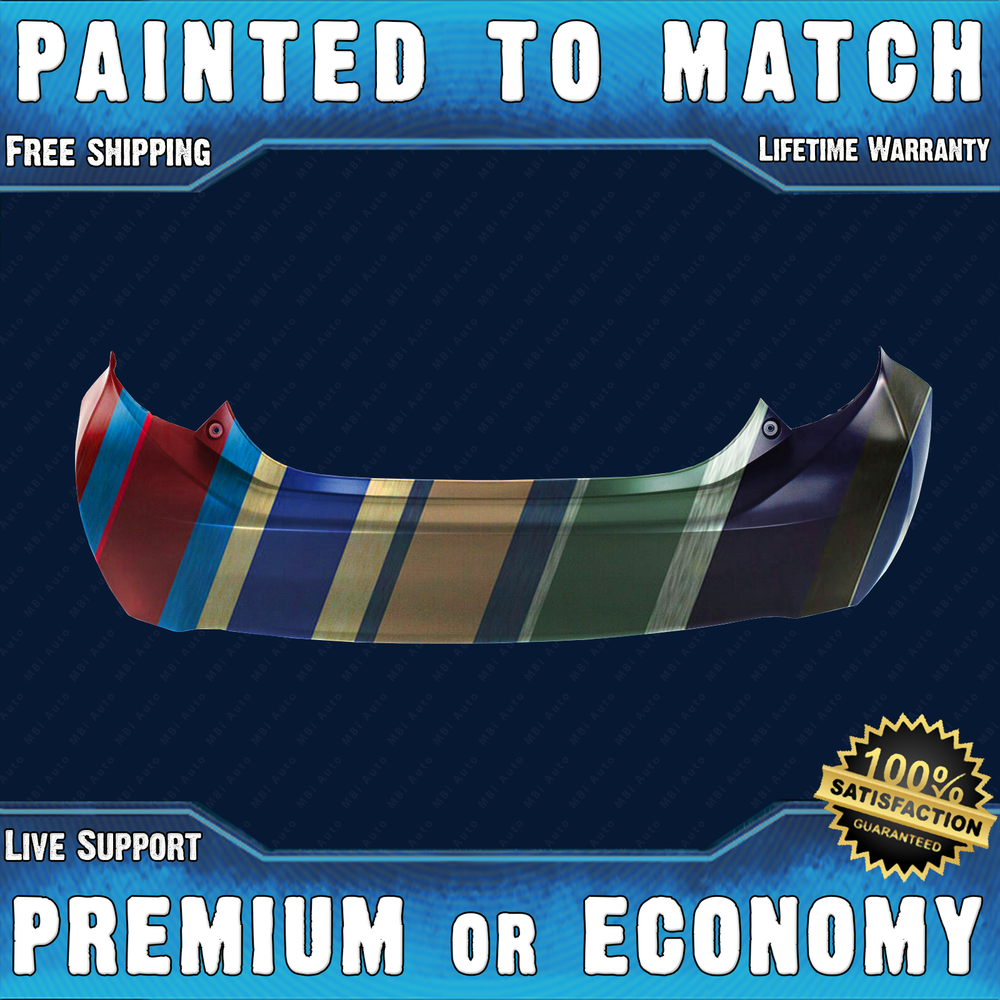 2012-2016 Toyota Prius C Painted Rear Bumper Cover Replacement