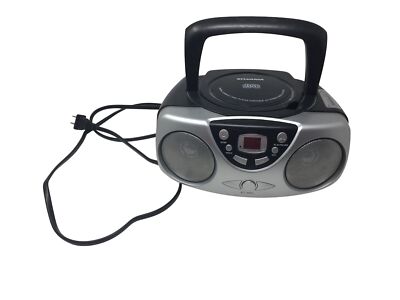 Sylvania Digital Compact Disc Player Portable CD Radio System Metallic Style