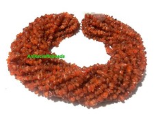 3 Strand Natural Carnelian Chips Nuggets Smooth 4-6mm Gemstone Beads 34"inch