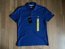 Image of Callaway Mens Golf PoloTop Pique (Royal Blue) Size Small - BNWT