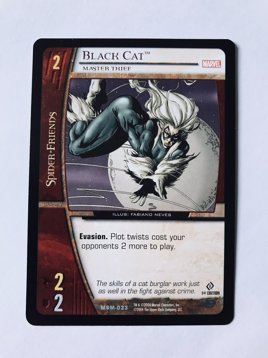 BLACK CAT 1st EDITION CARD VS SYSTEM *403 MSM-033 WEB OF SPIDER