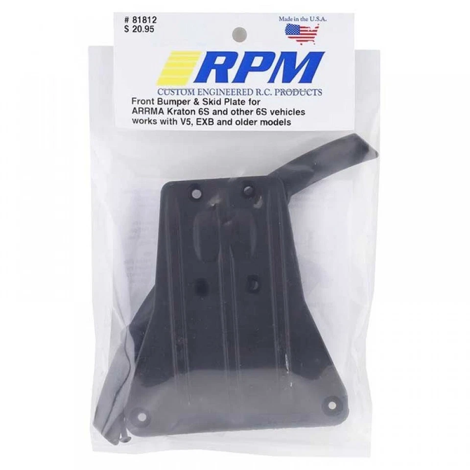 RPM 81812 81332 Front Bumper & Rear Skid Plate Arrma Kraton 6S V5, EXB & older - Image 2 of 3