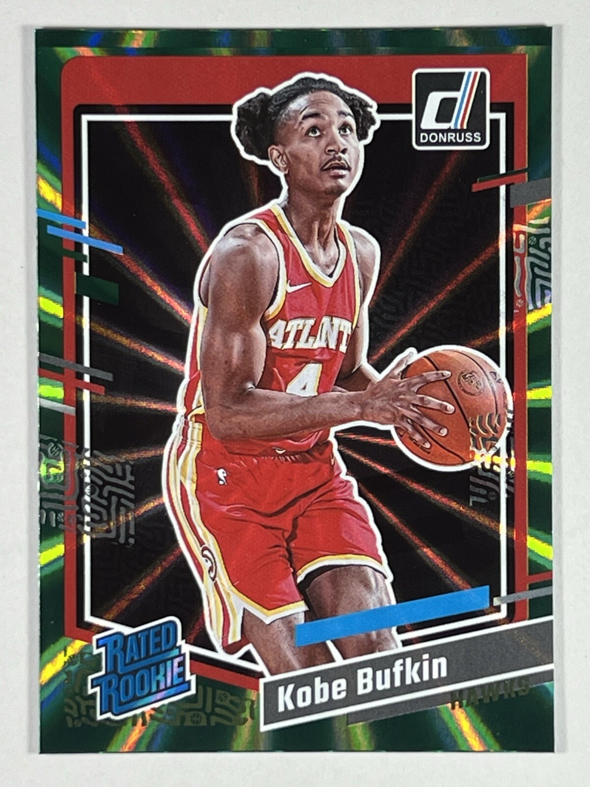 Kobe Bufkin Rated RC 2023-24 Donruss - Green Laser Holo #204 