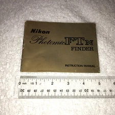 Nikon Photomic FTn finder instruction manual 1960's [PI Japan]