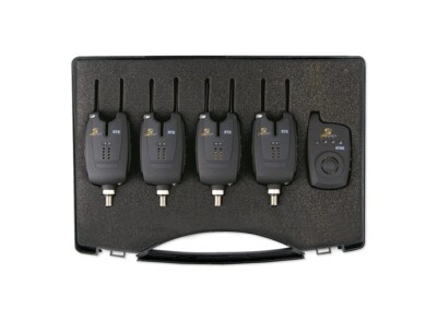 Carp Spirit XTE 4 Stangen Karpfenbiss Alarm Set & XRTE Empfänger (VERKAUF!)