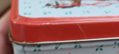 3 Christmas Decorative Cookie Candy Tins, Rocking Horse, Stackable Holiday Décor - Picture 10 of 12