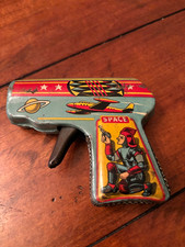 1950 s Japanese Tin Litho Friction Space Gun - Scarce