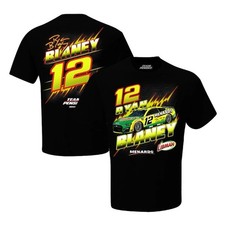 Ryan Blaney #12 2022 Nascar Men's Groove 2 Sided Black Shirt