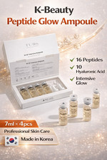 Korean Peptide Ampoule 16 Peptides MGF Glow Serum Hyaluronic Acid7ml x4 K-Beauty