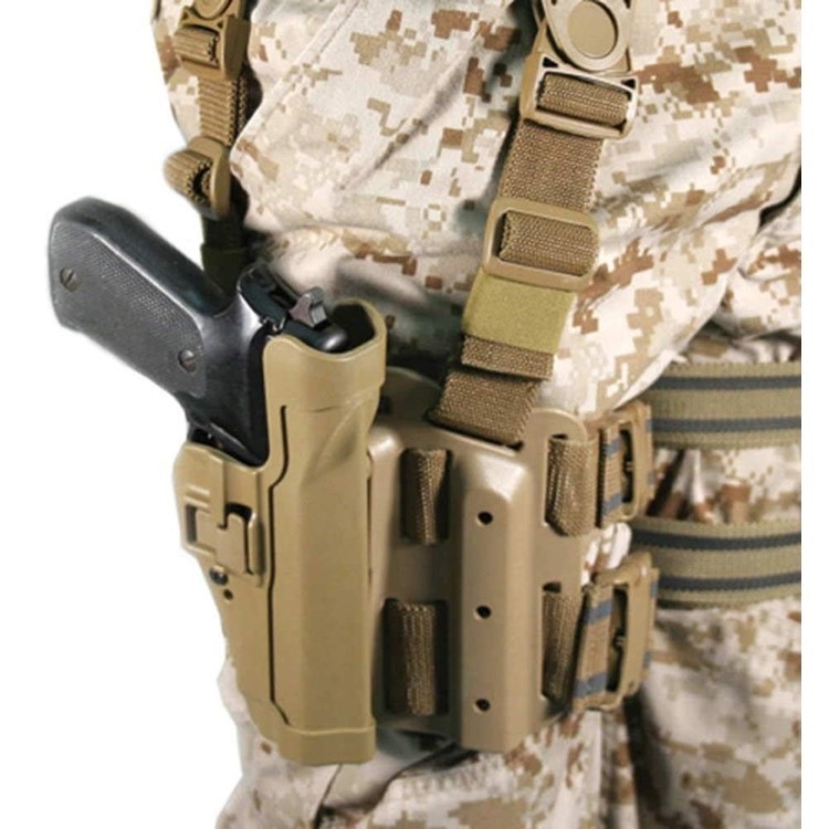 米軍実物 BLACKHAWK SERPA ベレッタ ホルスター 右用 USMC USMC Drop Leg Serpa BlackHawk Military Holster - Marine Corps