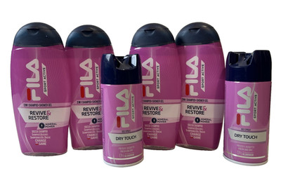 6tlg.FILA SPORT ACTIVE 2-IN-1-SHAMPOO + DUSCHGEL REVIVE & REGENERATION MINERAL
