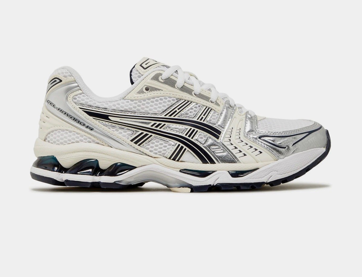 ASICS Gel-Kayano 14 White Midnight Womens GS Size Brand New Ships Fast  Running