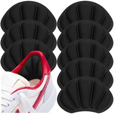 Back of Heel Cushion Pads Adhesive Heel Grips Inserts for Boots Shoes 8Pc Black