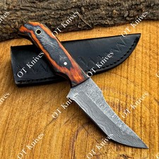 Handmade Damascus Steel Edc Fixed Blade Razor Sharp Outdoor Skinner Knife Sheath Handmade Damascus Steel Edc Fixed Blade Razor Sharp Outdoor Skinner Knife Sheath
